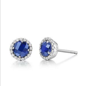 Lafonn luxury Sapphire earrings
